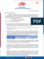 Comunicado N°005 - PPFF Secundaria - Servicio Plataforma Con Diseño 2022