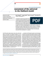 Quantitative Assessment of The Universal Thermopower in The Hubbard Model