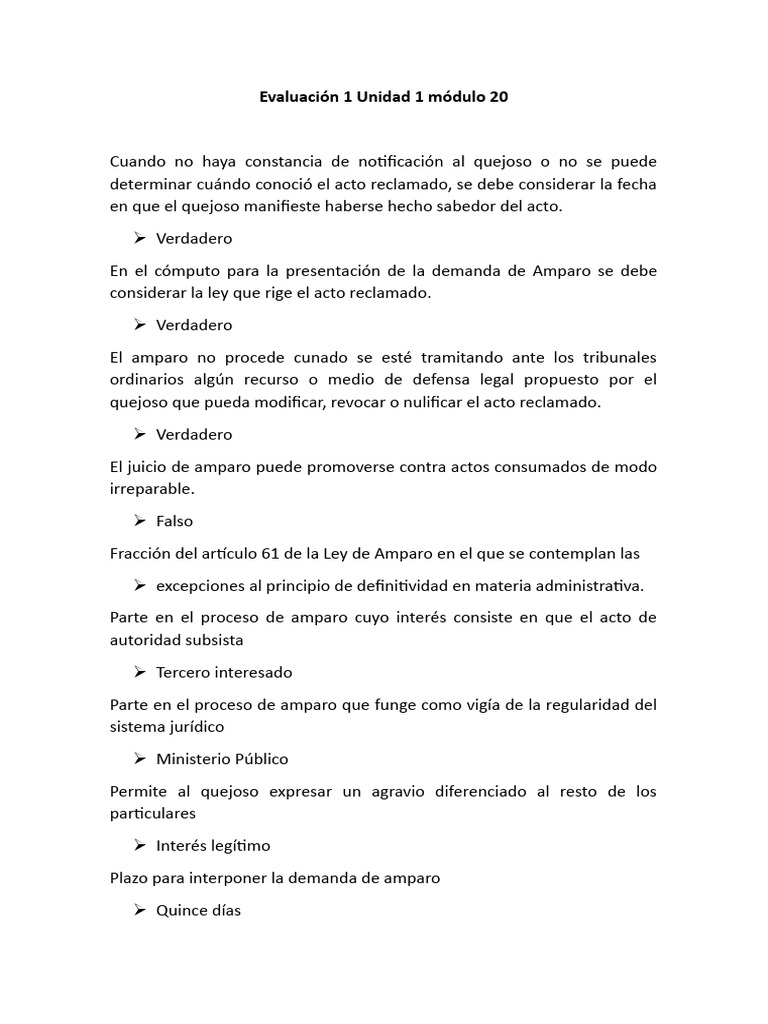 Principio de Definitividad en Amparo | PDF