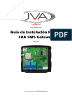 JVA SMS Gateway Guía de Instalación Rápida