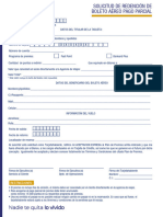 PDF Editable Solicitud Redención Boleto Aereo Pago Parcial