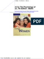 Test Bank For The Psychology of Women 7th Edition Matlin
