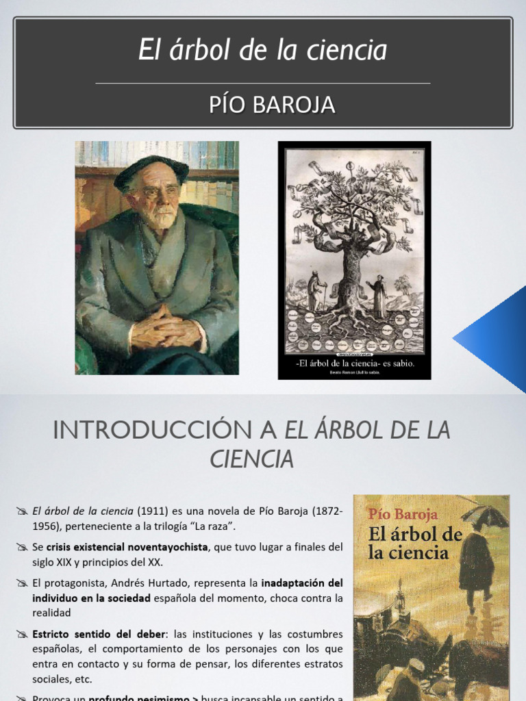 5b 1 El árbol De La Ciencia De Pío Baroja Pdf Novelas Madrid