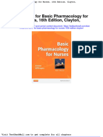 Test Bank For Basic Pharmacology For Nurses 16th Edition Clayton