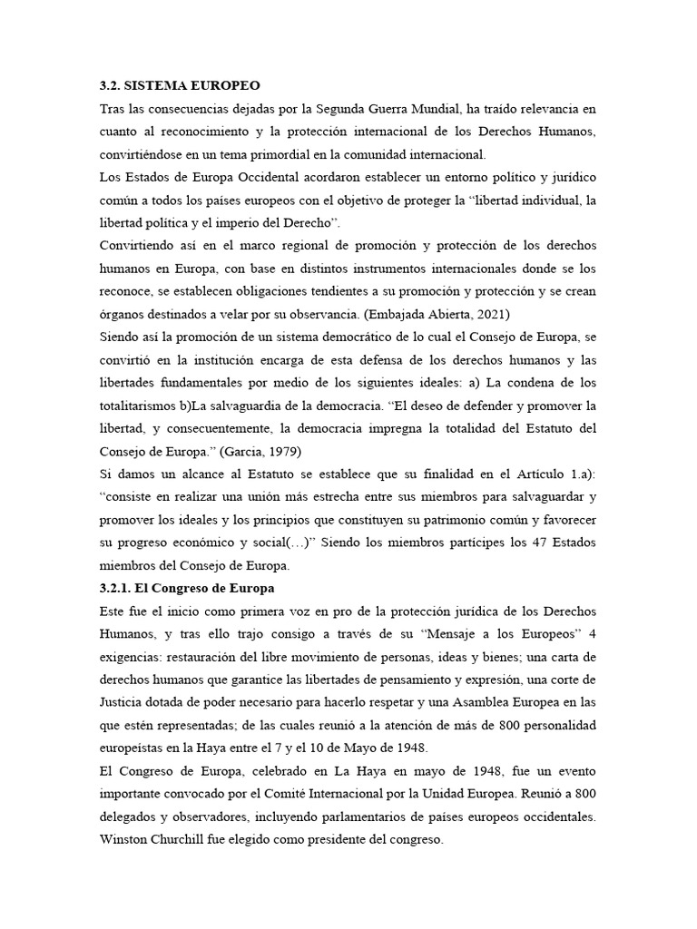 Derechos Humanos Sistema Europeo PDF Convenio europeo de derechos