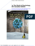 Test Bank For The World of Psychology Eighth Canadian Edition