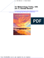 Test Bank For Meteorology Today 10th Edition C Donald Ahrens