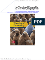 Test Bank For Theories of Personality 10th Edition Jess Feist Gregory Feist