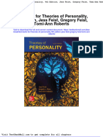 Test Bank For Theories of Personality 9th Edition Jess Feist Gregory Feist Tomi Ann Roberts