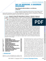 Pathophysiology of Migraine A Disorder of Sensory Processing