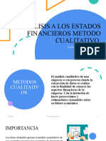 Analisis A Los Estados Financieros Metodo Cualitativo