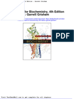 Test Bank For Biochemistry 4th Edition Garrett Grisham