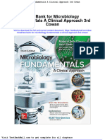 Test Bank For Microbiology Fundamentals A Clinical Approach 3rd Cowan