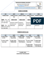 Horario de Uniformes 2do Bgu