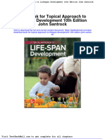 Test Bank For Topical Approach To Lifespan Development 10th Edition John Santrock
