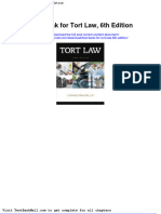 Test Bank For Tort Law 6th Edition