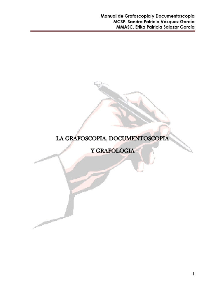 Manual Grafoscopia Actualizado | Descargar gratis PDF | Escritura ...