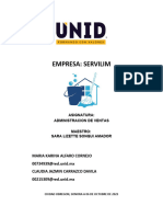 Empresa Servilim Proyecto Administracion de Ventas