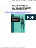 Test Bank For Transnational Management Text Cases Readings in Cross Border Management 7 Edition Christopher Bartlett Downl
