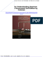 Test Bank For Understanding American Politics and Government 2nd Edition by Coleman