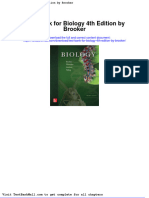 Test Bank For Biology 4th Edition by Brooker