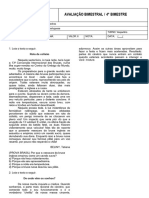 Avaliação - 4º Bimestre - 9ºs