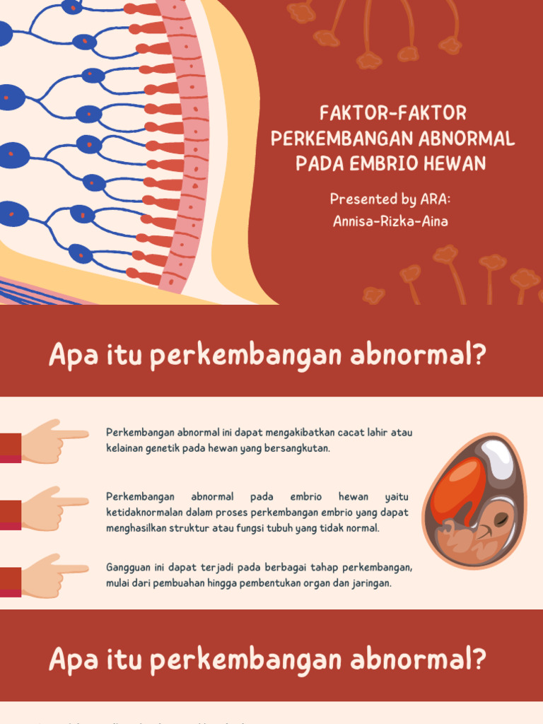 Perkembangan Abnormal Embrio Hewan | PDF | Kesehatan Holistik | Sains ...
