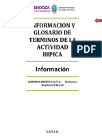 Informacion Datos Glosario de Terminos Etc ACTIVIDAD HIPICA HIPODRMOS SAPIA