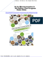 Test Bank For Microeconomics in Modules 4th Edition Paul Krugman Robin Wells