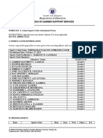 School Sports Club FORM2 1