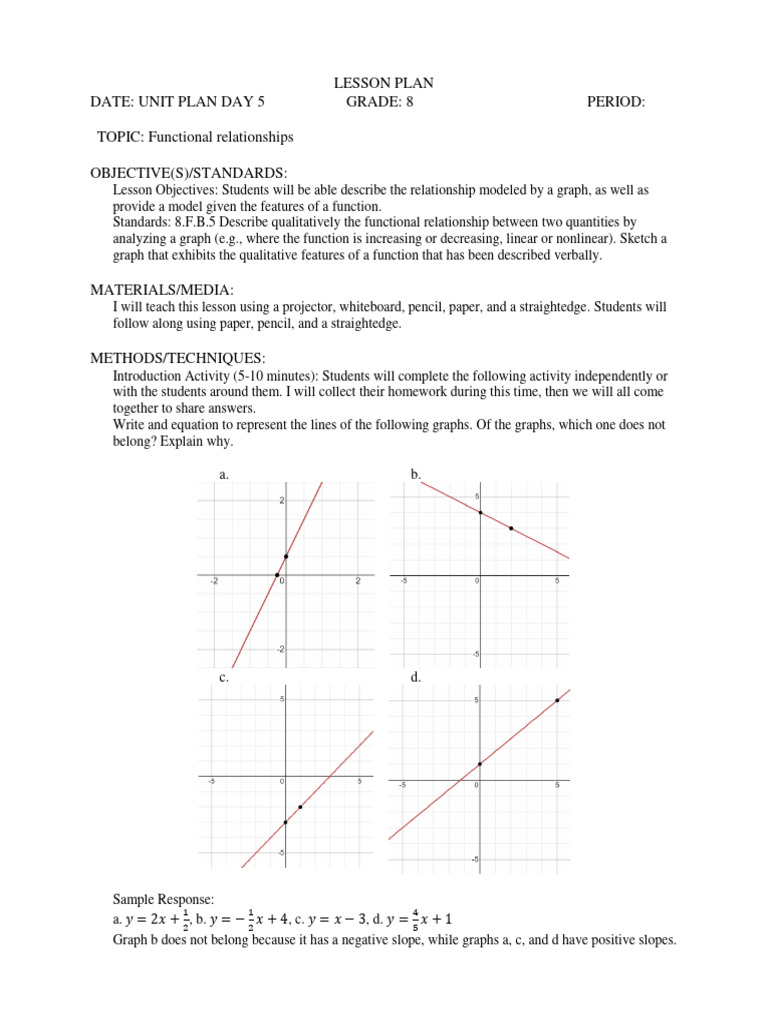 Lesson plan day 5 download free pdf cartesian coordinate system
