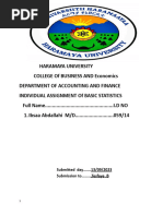 Individual Assignment of Basic Statistics