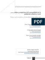 Los Tabúes y Prejuicios de La Sexualidad en La Población Urbana y Rural