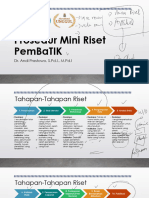 Prosedur Mini Riset PemBaTIK Dan Penulisan Publikasi Ilmiah