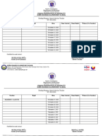 Attendancereading Program Template