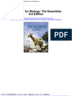 Test Bank For Biology The Essentials 3rd Edition