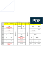 Sec-17 Time Table