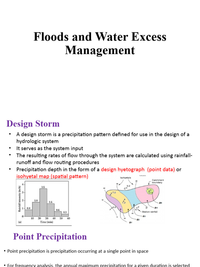 Floods and Water Excess Management | PDF | Drainage Basin | Precipitation