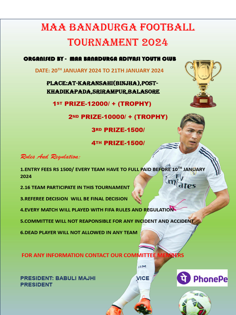 Maa Banadurga Football Tournament 2024 PDF