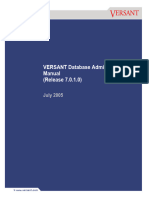 Versant Database v.7.0.1.0 Administration Manual