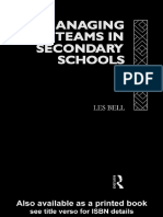 Les Bell - Managing Teams in Secondary Schools (Educational Management Series) (1992)