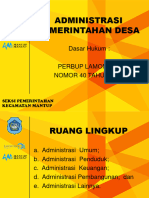 Administrasi Pemerintahan Desa