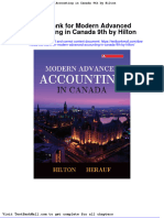 Test Bank For Modern Advanced Accounting in Canada 9th by Hilton