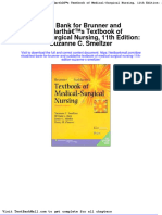 Test Bank For Brunner and Suddarths Textbook of Medical Surgical Nursing 11th Edition Suzanne C Smeltzer