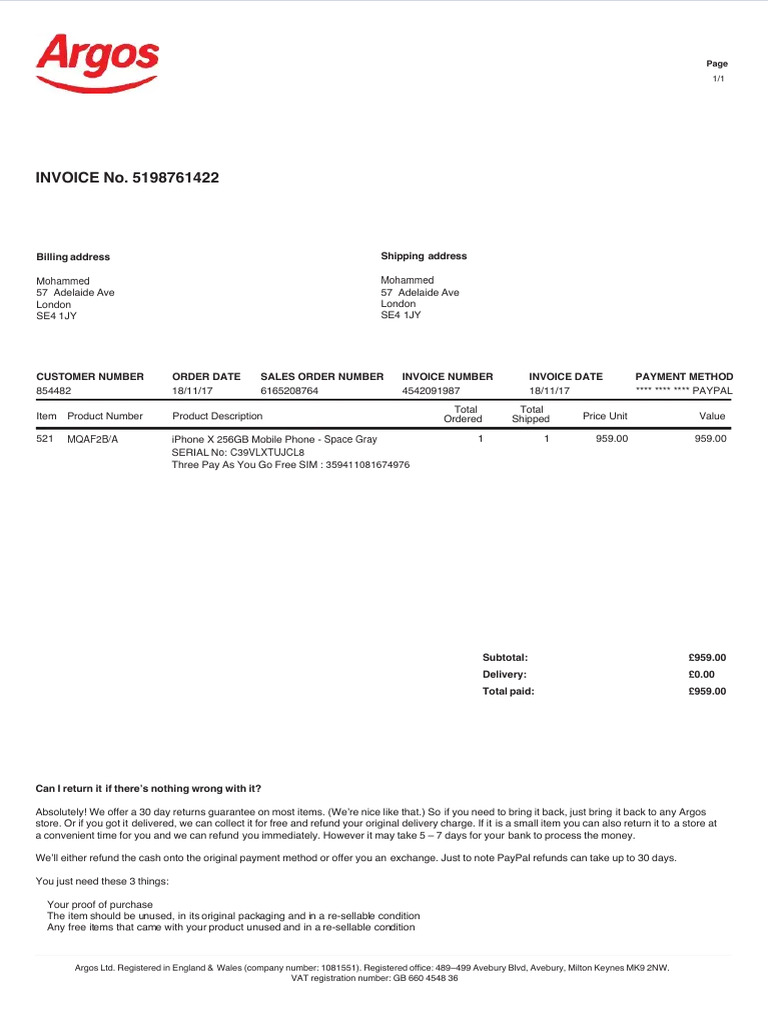 Argos Uk PDF Scribd Software