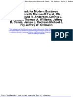 Test Bank For Modern Business Statistics With Microsoft Excel 7th Edition David R Anderson Dennis J Sweeney Thomas A Williams Jeffrey D Camm James J Cochran Michael J Fry Jeffrey W Ohlman