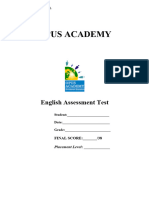 ESL Grade 4 - English Assessment Test (2023!04!13)