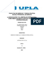 Negociacion y Arbitraje Internacional