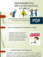 Capacitación Procedimiento de Manipulación Manual de Cargas