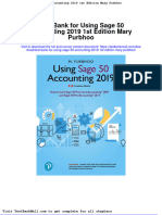 Test Bank For Using Sage 50 Accounting 2019 1st Edition Mary Purbhoo